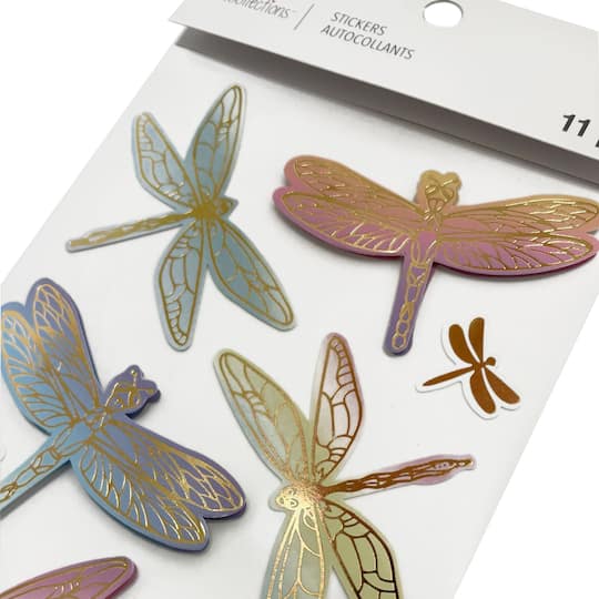 80-Pack Dragonfly Stickers (1 Inch) - For Scrapbooking, Journals, Planners, Kids Crafts, Matte Finish